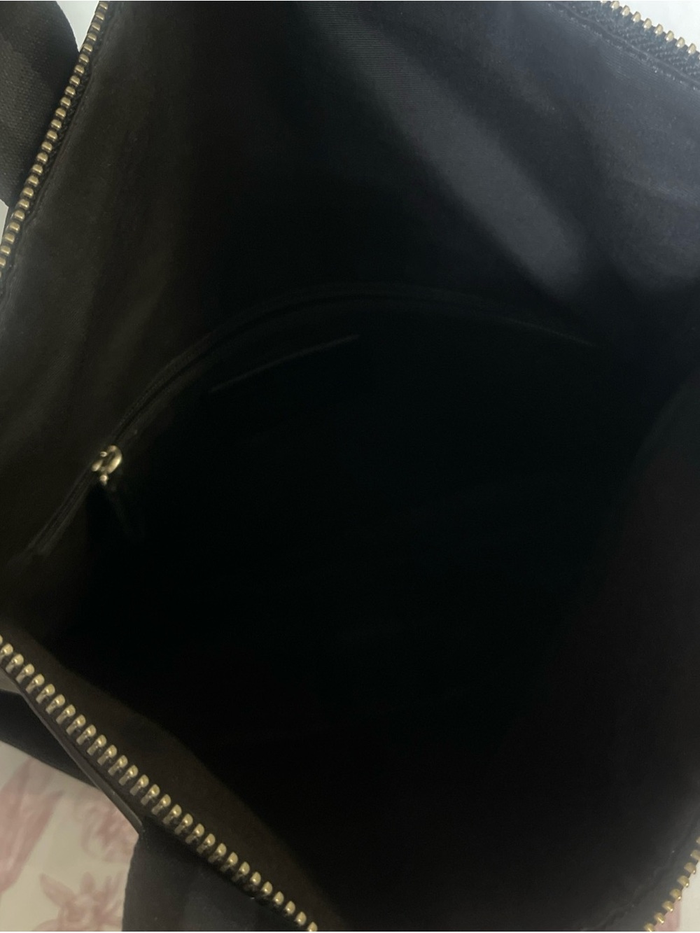 COACH LEATHER CHARLES FOLDOVER TOTE BAG UNISEX  BLACK - Picture 10 of 16